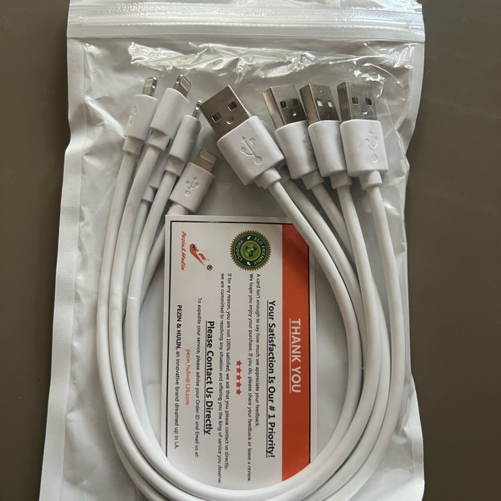 Short Apple device cable  5 pack